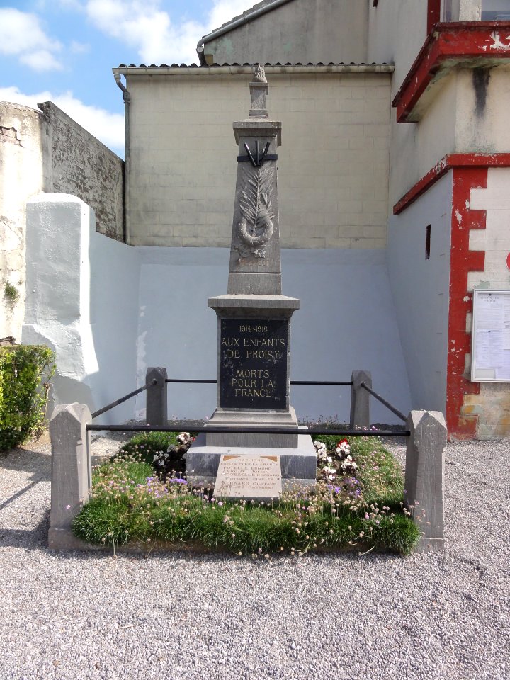 Proisy (Aisne) monument aux morts
