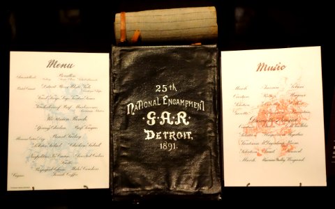 Program for 25th National Encampment, GAR, Detroit 1891 - Wisconsin Veterans Museum - DSC03006