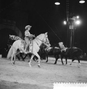 Programma van Circus Krone in Rotterdam Christel Sembach Krone op de Engelse vol, Bestanddeelnr 910-4365