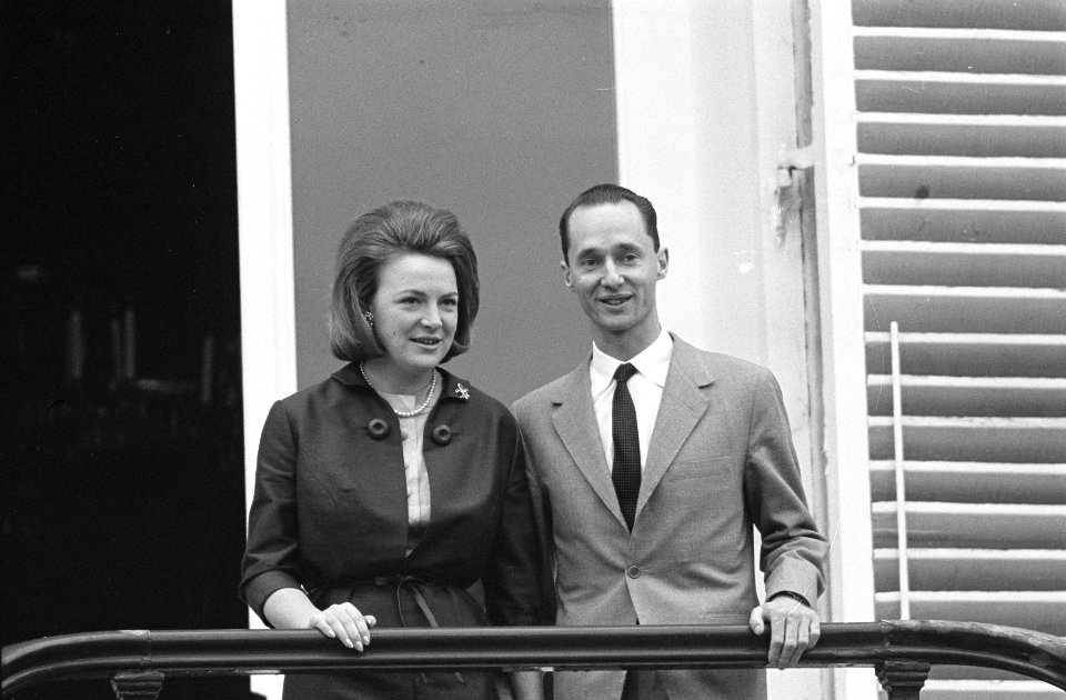 Prinses Irene en Prins Hugo Carlos de Bourbon Parma in het Paleis op Soestdijk, , Bestanddeelnr 916-0347
