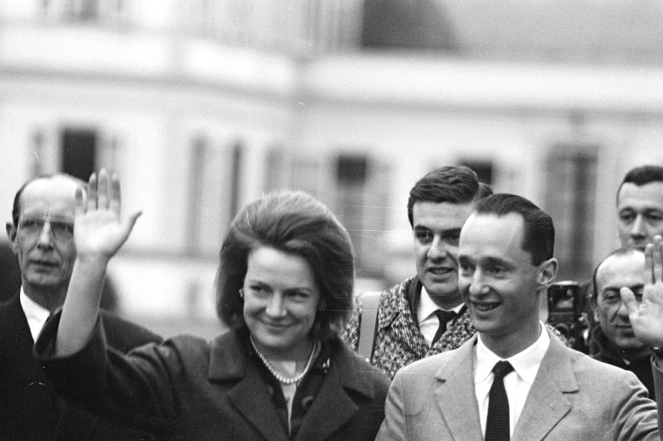 Prinses Irene en Prins Hugo Carlos de Bourbon Parma in het Paleis op Soestdijk, , Bestanddeelnr 916-0346