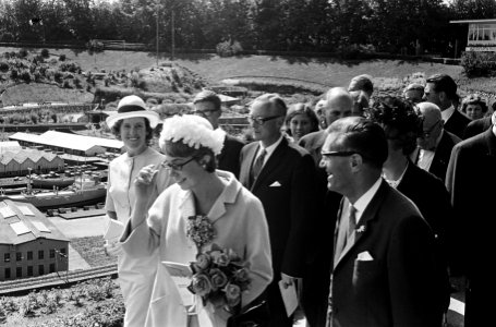 Prinses Christina van Zweden een tentoonstelling geopend in Madurodam, overzicht, Bestanddeelnr 916-5449