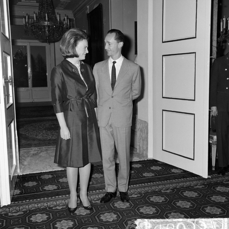 Prinses Irene en Prins Hugo Carlos de Bourbon Parma in het Paleis op Soestdijk, , Bestanddeelnr 916-0337