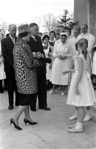 Prinses Irene bezoekt Drenthe, aankomst ziekenhuis Assen, Bestanddeelnr 911-1490