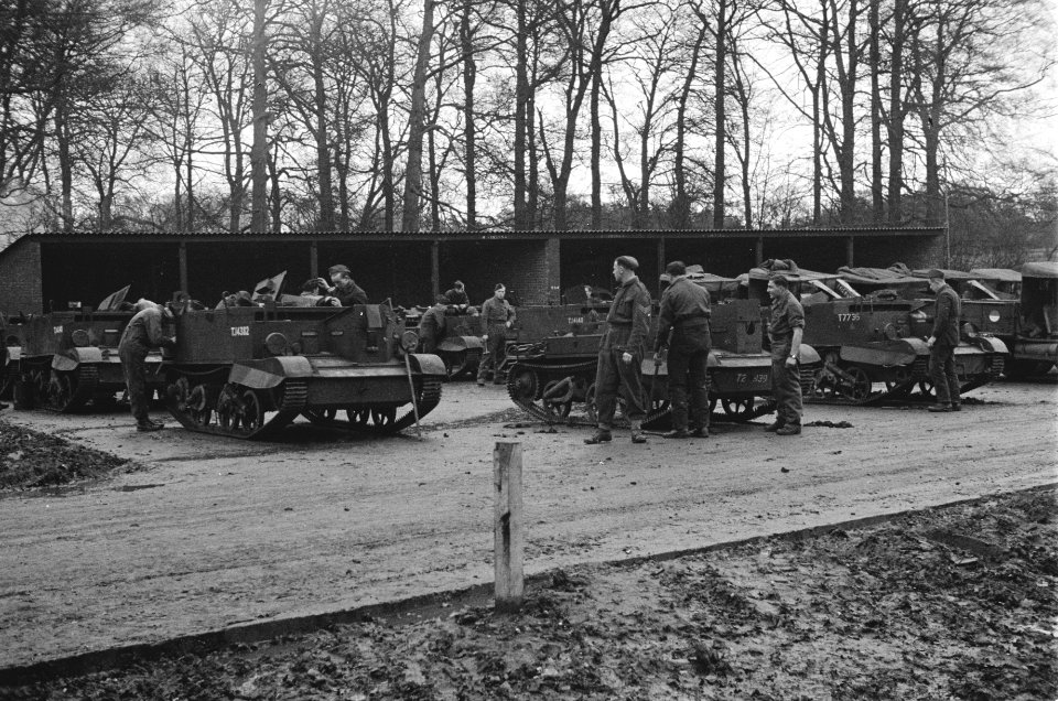 Prinses Irene Brigade in training in een kamp in de Midlands. Overzicht van de g, Bestanddeelnr 934-9504