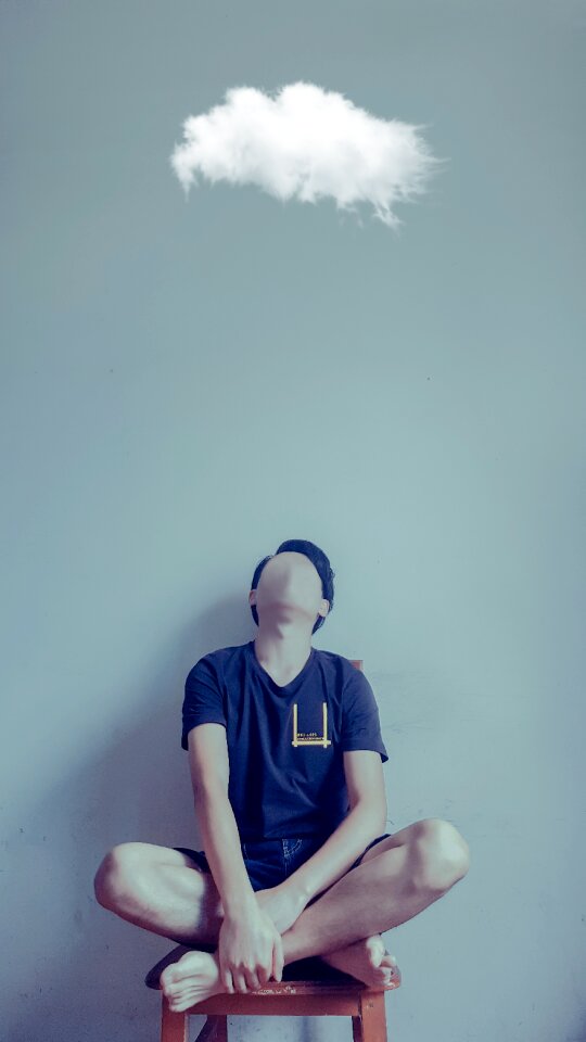 No face mobile male