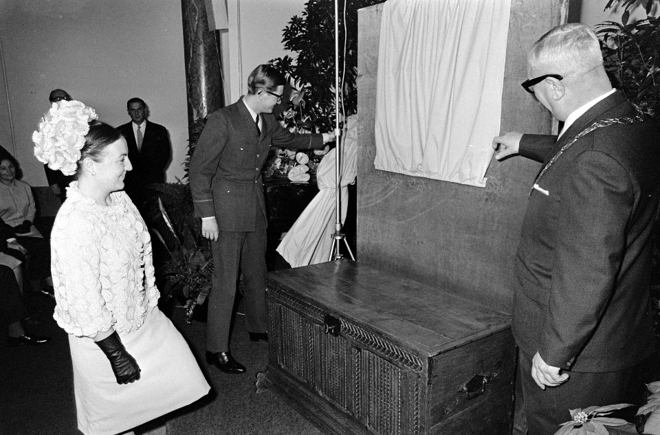 Prinses Margriet en Pieter van Vollenhoven in Schiedam, Bestanddeelnr 919-8988