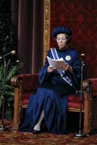 Prinsjesdag 1980 Koningin Beatrix leest Troonrede, Bestanddeelnr 253-8392