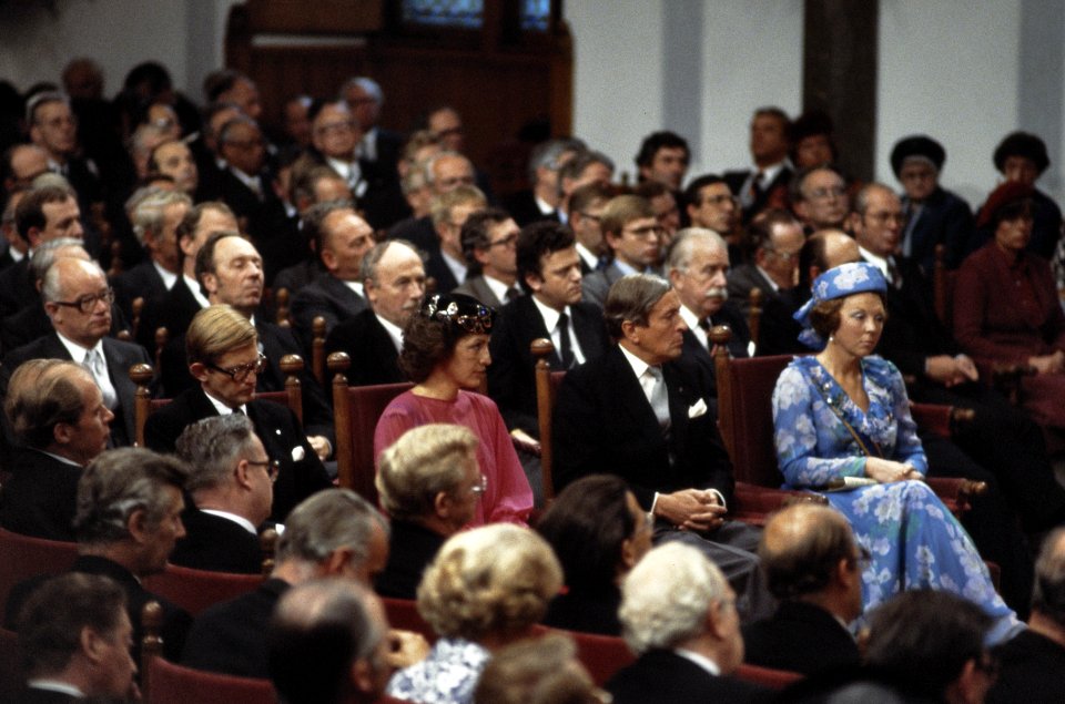 Prinsjesdag (opening Staten Generaal ) 1979 Beatrix , Claus , Margriet en mr. P, Bestanddeelnr 253-8127