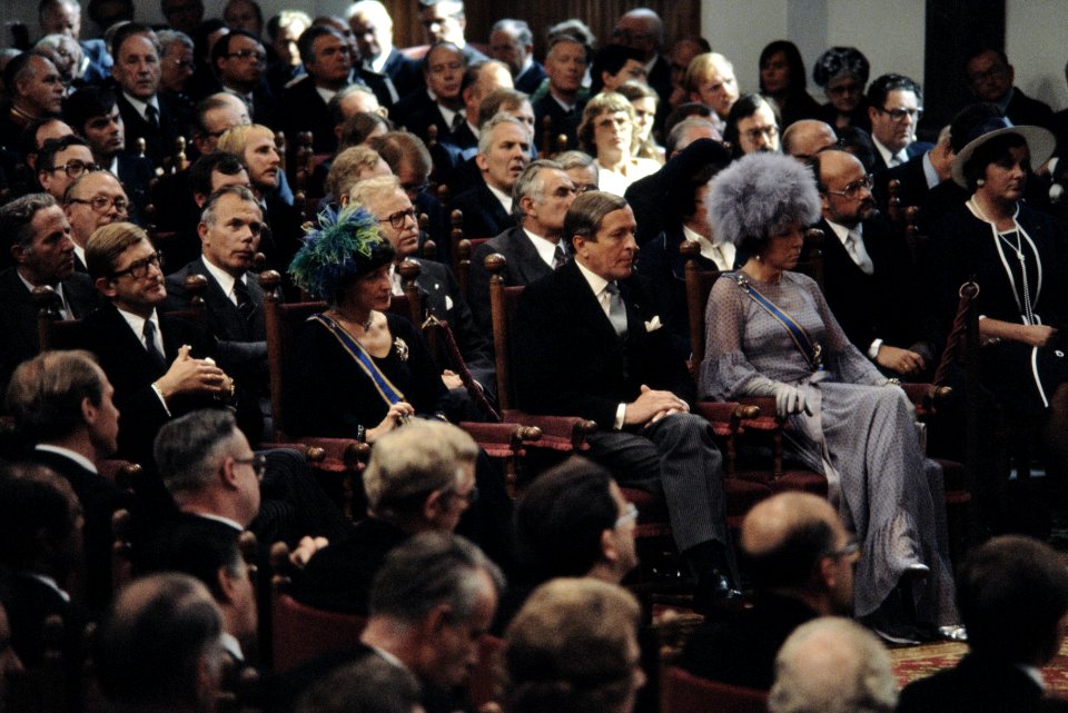 Prinsjesdag 1978 Prinses Beatrix en Prins Claus tijdens Troonrede, Prinses Marg, Bestanddeelnr 253-8049