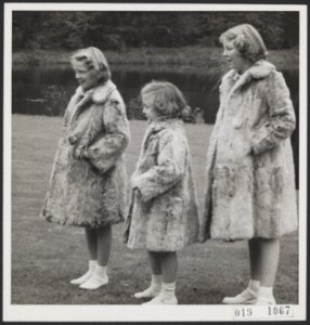 Prinsessen Beatrix, Margriet en Irene in paleistuin Soestdijk, Bestanddeelnr 019-1067