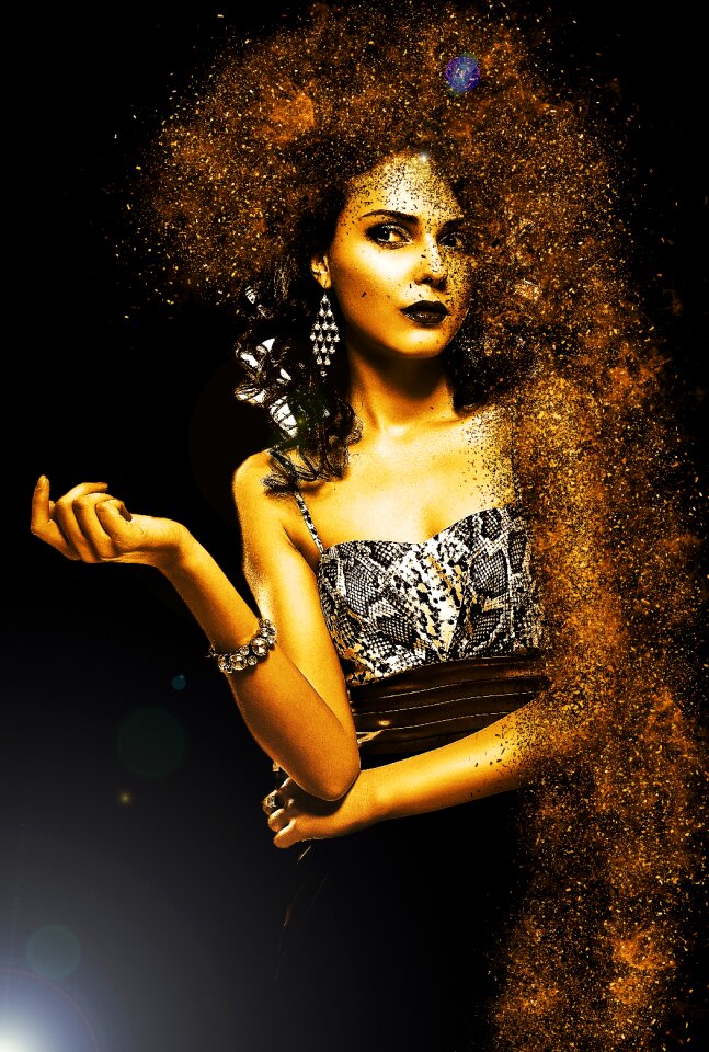 Fashion jewellery hair