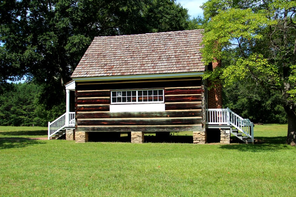 Print shop in New Echota, July 2017