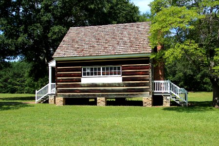 Print shop in New Echota, July 2017