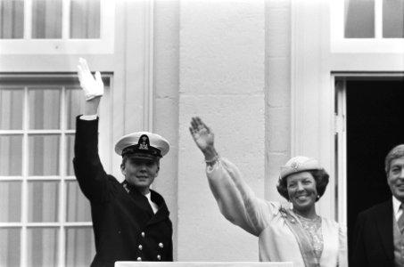 Prinsjesdag 1985, balkonscene, Bestanddeelnr 933-4274
