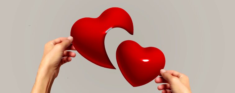 Love puzzle joining together