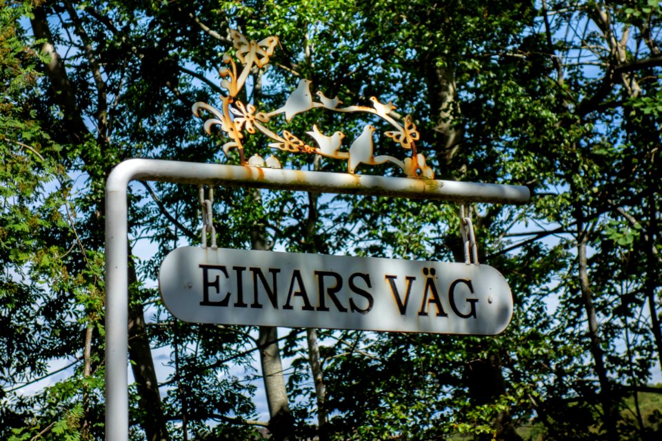 Private road sign in Lahälla 1