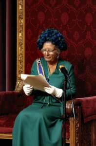 Prinsjesdag (opening Staten Generaal ) 1979 koningin Juliana tijdens lezen van , Bestanddeelnr 253-8121
