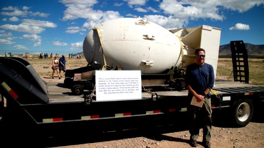 Post-WW II Atomic Bomb Casing Almost Identical to the Fatman Bomb Casing Used Over Nagasaki
