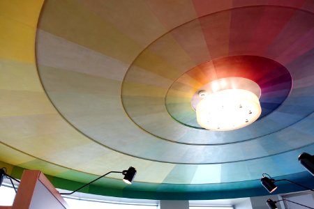 Prismatarium ceiling - Aquatic Park Bathhouse - San Francisco, CA - DSC04143