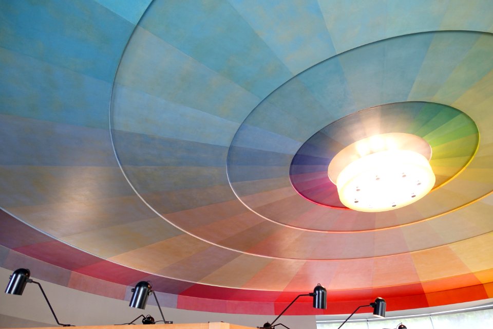 Prismatarium ceiling - Aquatic Park Bathhouse - San Francisco, CA - DSC04141