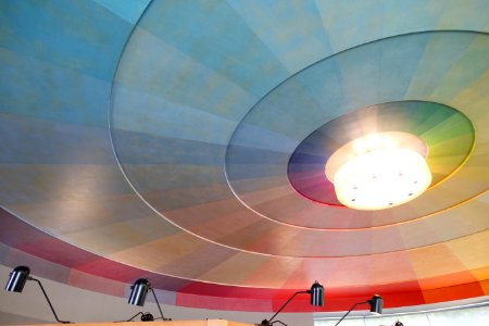 Prismatarium ceiling - Aquatic Park Bathhouse - San Francisco, CA - DSC04141