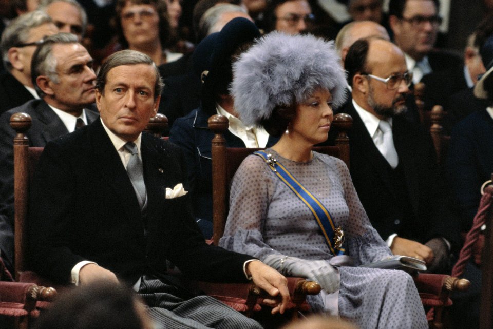 Prinsjesdag 1978 Prinses Beatrix en Prins Claus tijdens Troonrede, Bestanddeelnr 253-8046