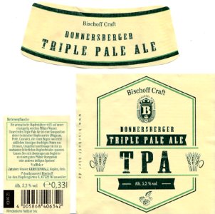 Privatbrauerei Bischoff - Donnersberger Tripple Pale Ale, TPA