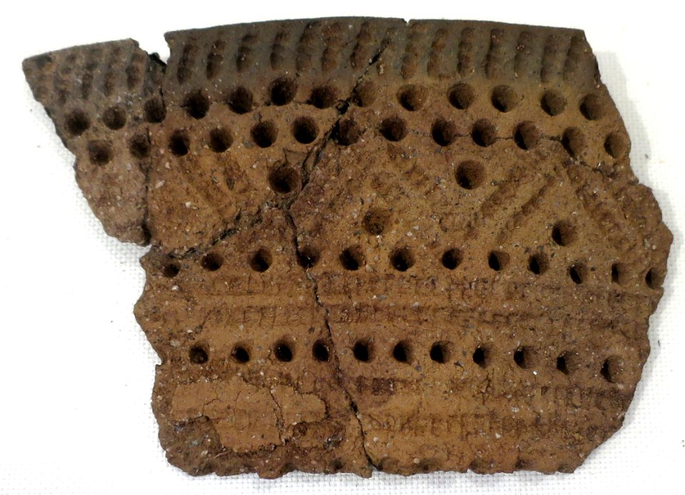 Pot fragment from Bolshaya Muksalma Island, Solovetsky Monastery IV
