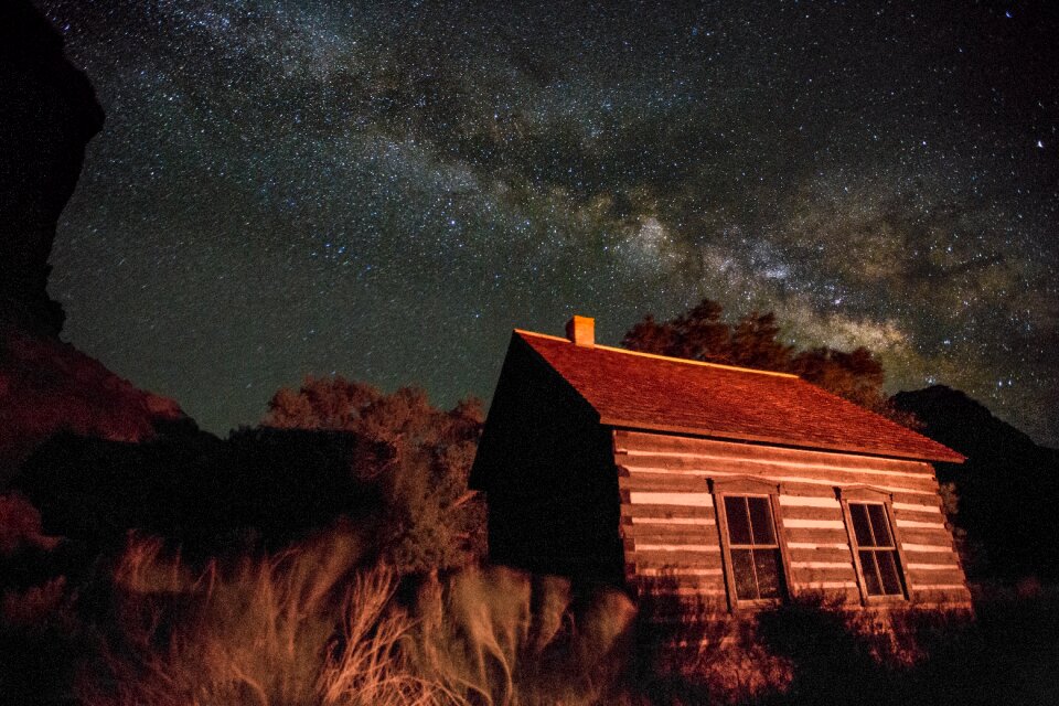 National park park milky way