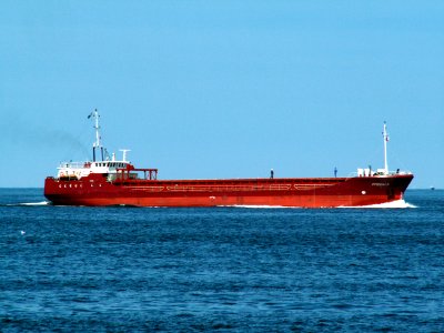 Priscilla approaching Port of Amsterdam 16-Aug-2005