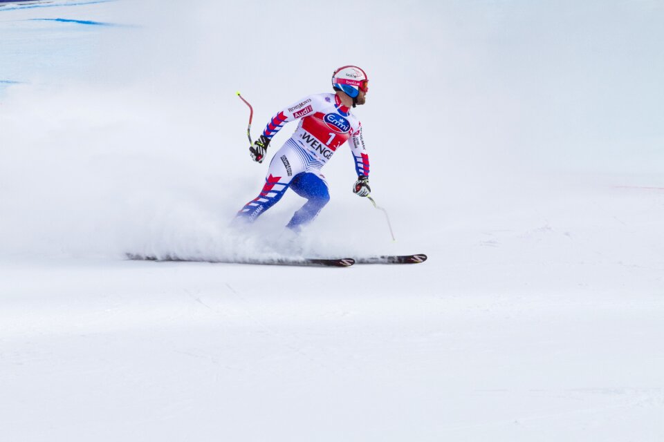 Lauberhorn race downhill skiing poisson david
