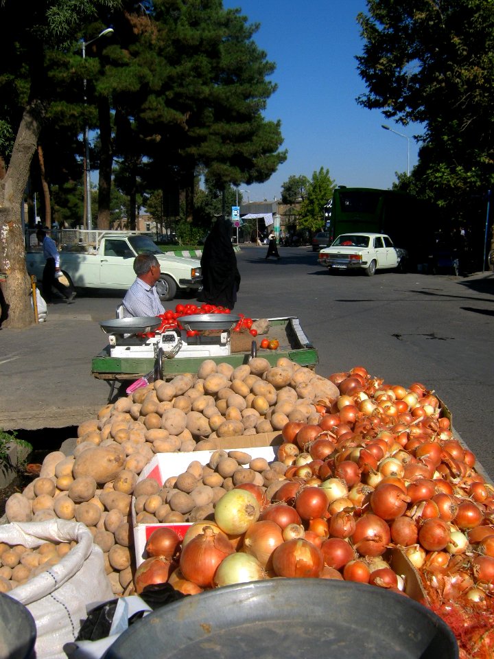 Potato & onion & tomato - cart - Masih st - Nishapur 1