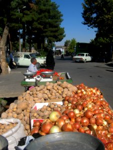 Potato & onion & tomato - cart - Masih st - Nishapur 1