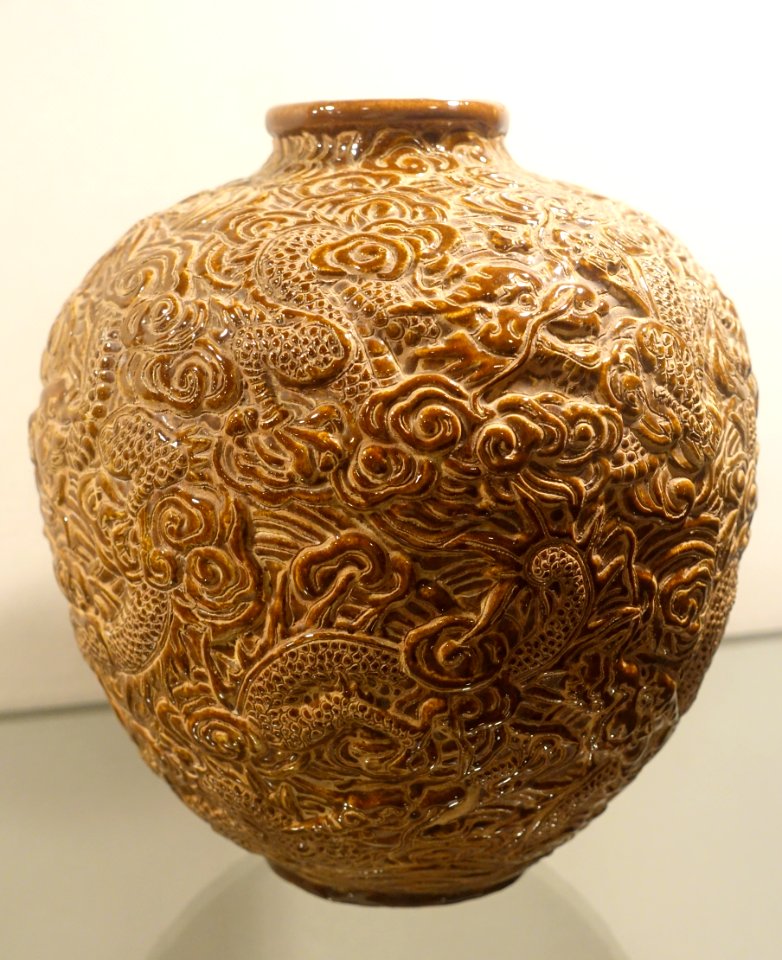 Pot, Bien Hoa ceramic, brown glaze - Nguyen dynasty, 19th century AD - Vietnam National Museum of Fine Arts - Hanoi, Vietnam - DSC05300