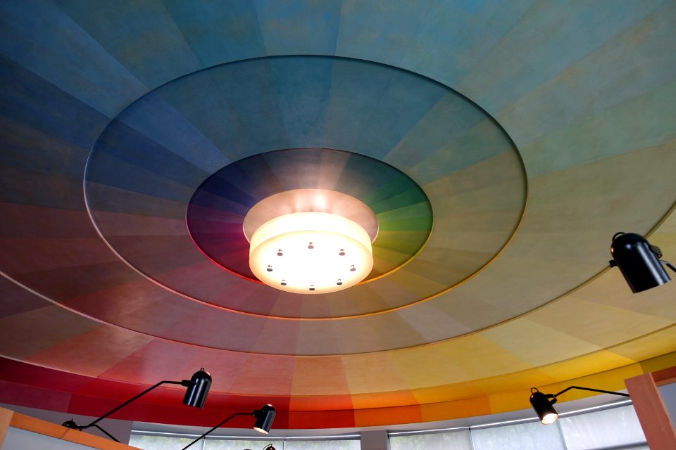 Prismatarium ceiling - Aquatic Park Bathhouse - San Francisco, CA - DSC04137