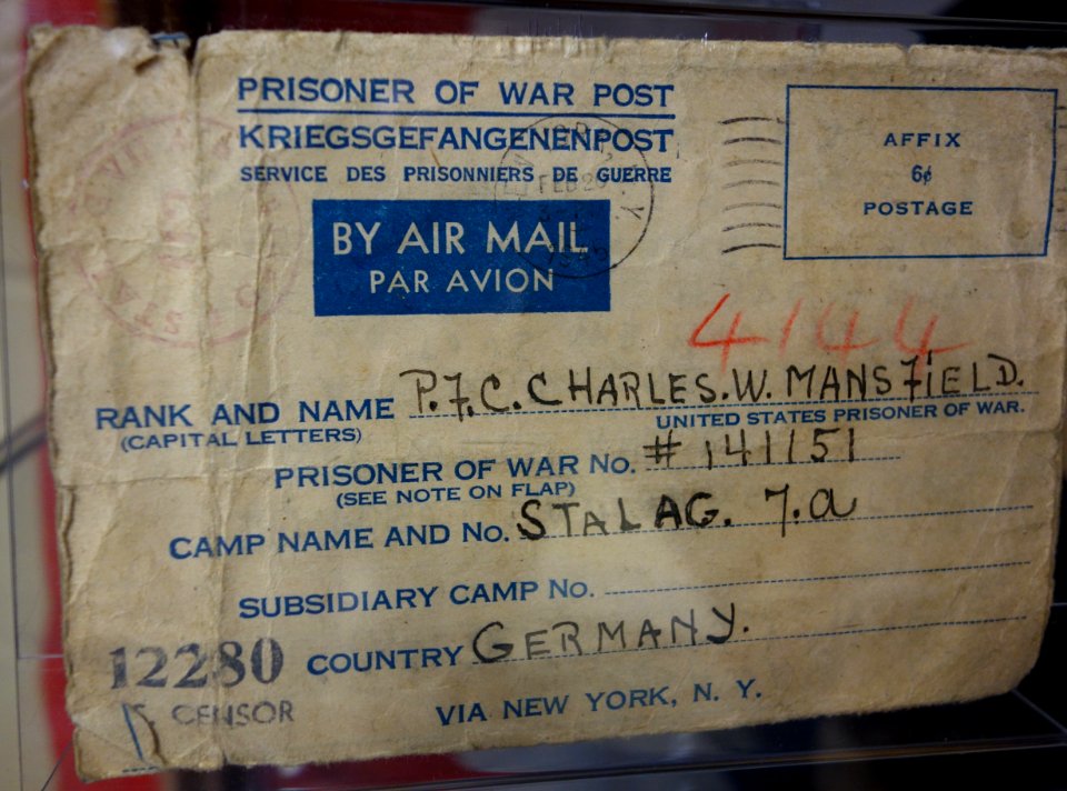 Prisoner of War Post, to US prisoner of war in German Stalag 7A - Fort Devens Museum - DSC07174