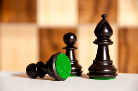 Chess black chess pieces board games photo
