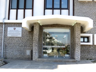 Pristina - The Kosova Art Gallery - entrance