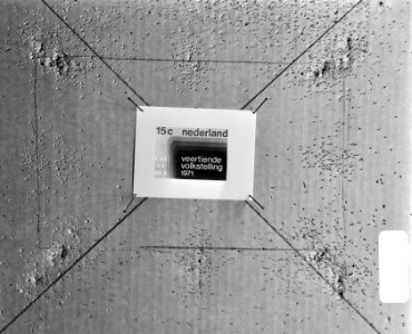 Postzegel i.v.m. volkstelling 1971, Bestanddeelnr 924-2092