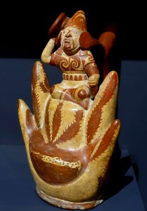 Pot in the form of a mountain scene, Nasca, La Libertad region, Peru, ceramic - Meso-American collection - Peabody Museum, Harvard University - DSC05952