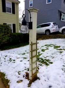 Post light fixture - Arlington, MA - 20201212 100013