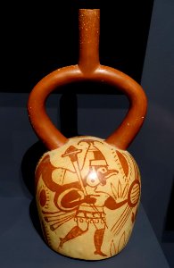 Pot with design of animal warriors, Nasca,La Libertad regon, Peru, ceramic - Meso-American collection - Peabody Museum, Harvard University - DSC05960