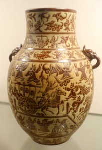 Pot, Bien Hoa ceramic, brown glaze - Nguyen dynasty, 19th century AD - Vietnam National Museum of Fine Arts - Hanoi, Vietnam - DSC05299 photo