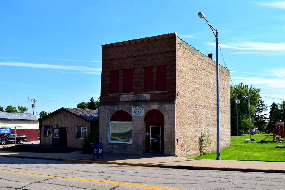 Post office, Linden, WI