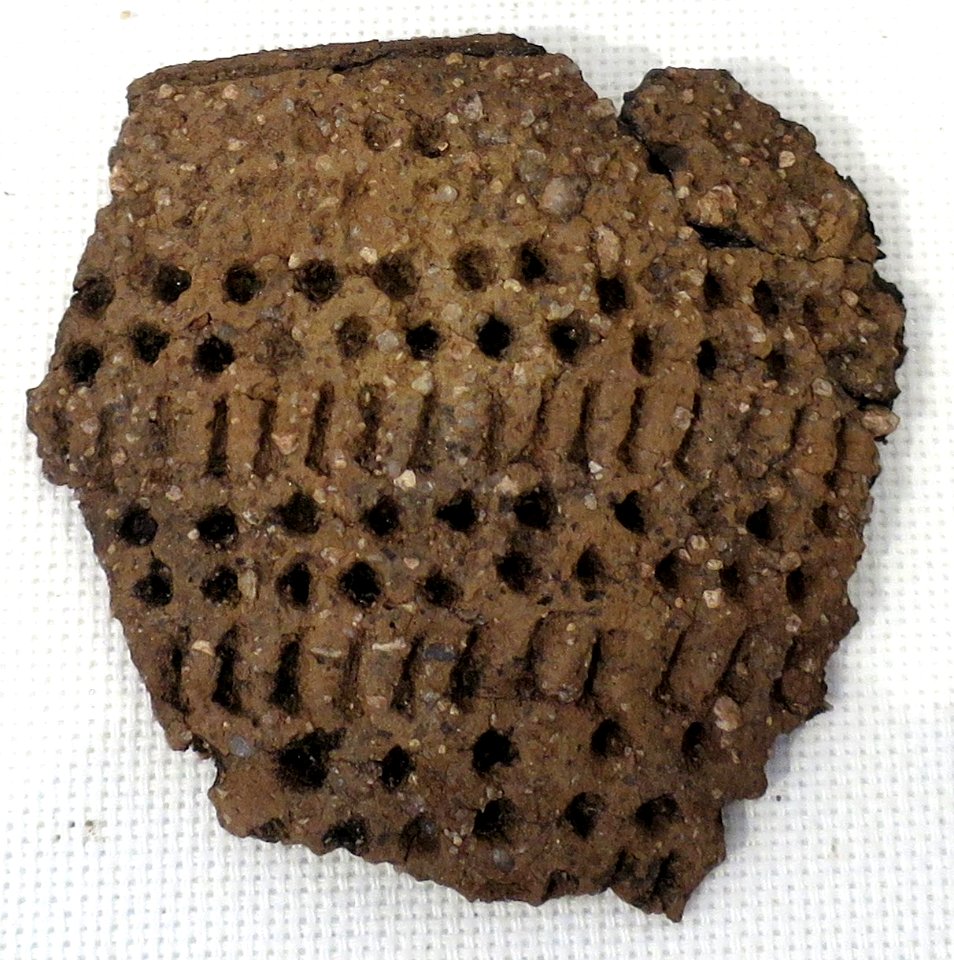 Pot fragment from Bolshaya Muksalma Island, Solovetsky Monastery II