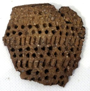 Pot fragment from Bolshaya Muksalma Island, Solovetsky Monastery II