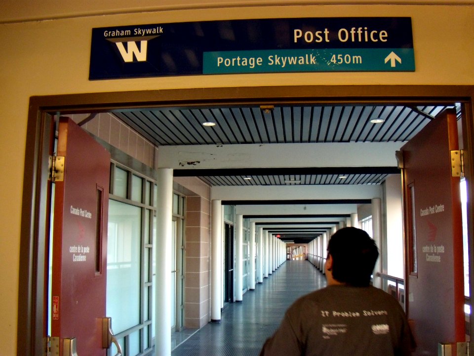 Post Office connection of the Winnipeg Walkway system in Winnipeg, Manitoba