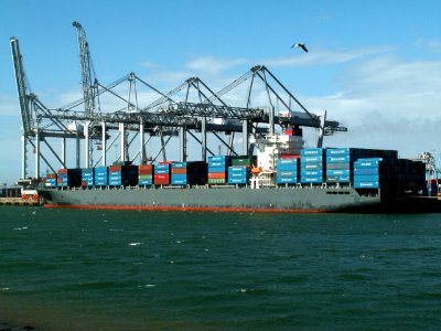 Portugal Senator p2-1 approaching Port of Rotterdam, Holland 01-Apr-2006
