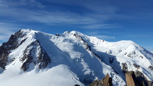 Mont blanc du tacul chamonix snow